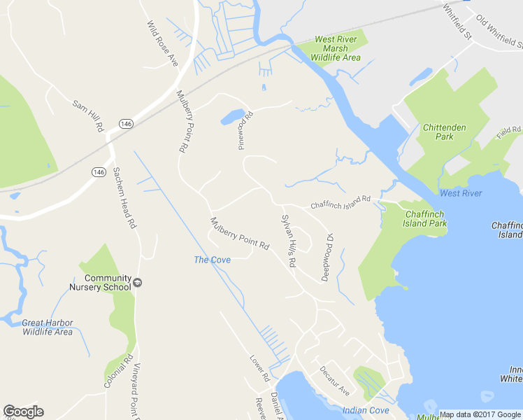 map of restaurants, bars, coffee shops, grocery stores, and more near 127 Chaffinch Island Road in Guilford