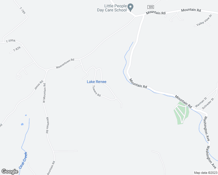 map of restaurants, bars, coffee shops, grocery stores, and more near Hillcrest Road in Luzerne County