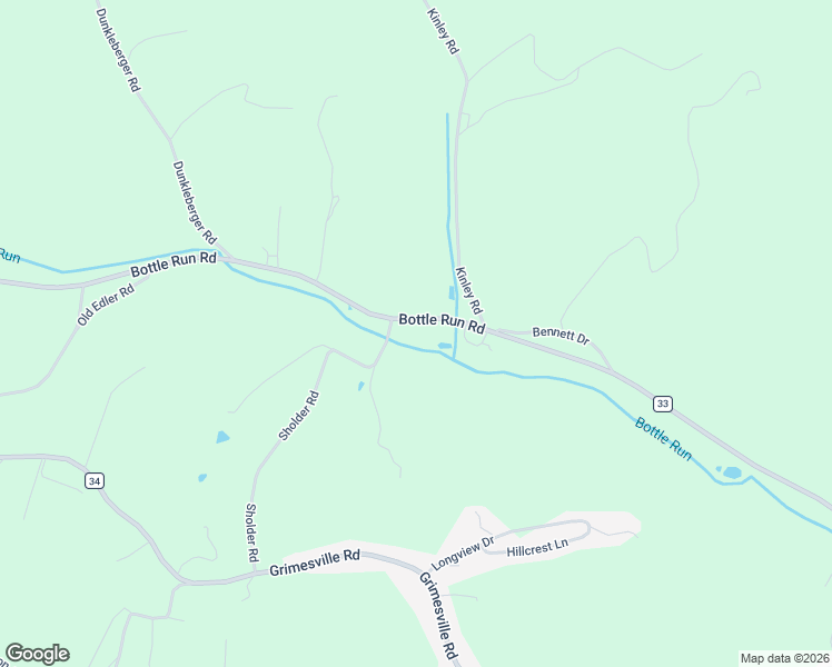 map of restaurants, bars, coffee shops, grocery stores, and more near 2785 Bottle Run Road in Williamsport