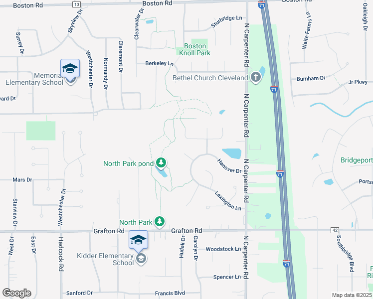map of restaurants, bars, coffee shops, grocery stores, and more near 359 Northbridge Court in Brunswick