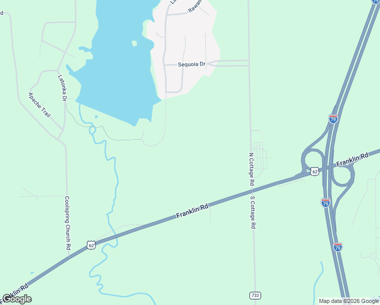map of restaurants, bars, coffee shops, grocery stores, and more near 119 Latonka Drive in Mercer