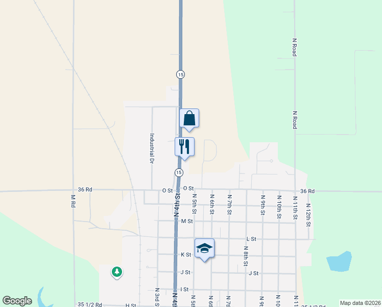 map of restaurants, bars, coffee shops, grocery stores, and more near 1652 North 4th Street in David City