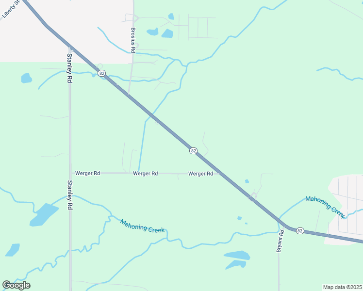 map of restaurants, bars, coffee shops, grocery stores, and more near 8728 Ohio 82 in Garrettsville