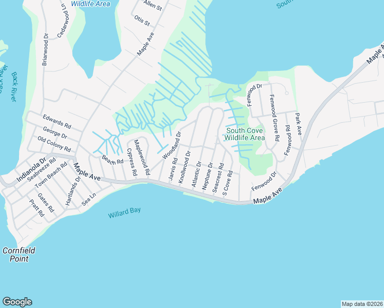 map of restaurants, bars, coffee shops, grocery stores, and more near 36 Knollwood Drive in Old Saybrook
