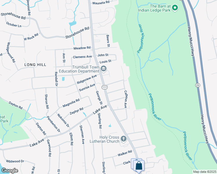 map of restaurants, bars, coffee shops, grocery stores, and more near 7 Gwendolyn Drive in Trumbull