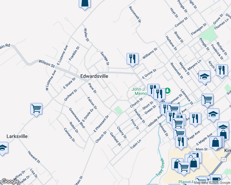 map of restaurants, bars, coffee shops, grocery stores, and more near 71 Cook St in Kingston