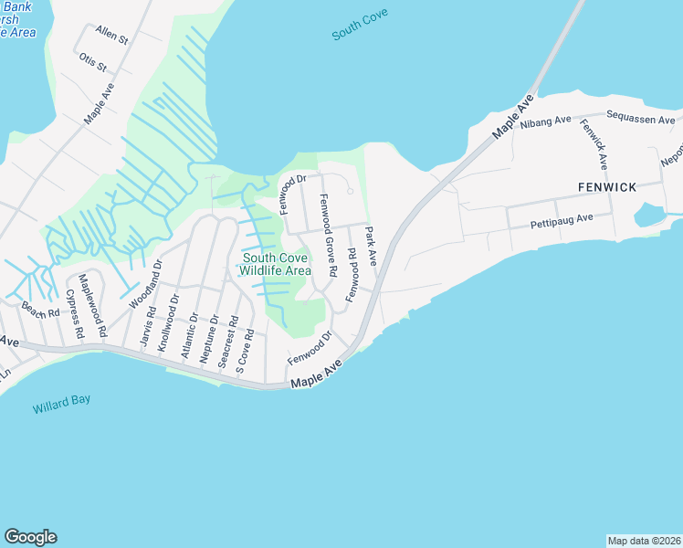 map of restaurants, bars, coffee shops, grocery stores, and more near 16 Fenwood Grove Road in Old Saybrook