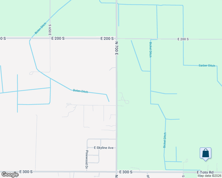 map of restaurants, bars, coffee shops, grocery stores, and more near 2351 South 700 East in Knox