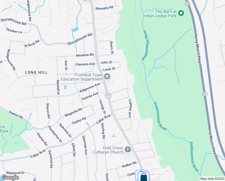 map of restaurants, bars, coffee shops, grocery stores, and more near 7 Gwendolyn Drive in Trumbull