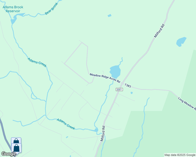 map of restaurants, bars, coffee shops, grocery stores, and more near 126 Meadow Ridge Acres Rd in Milford