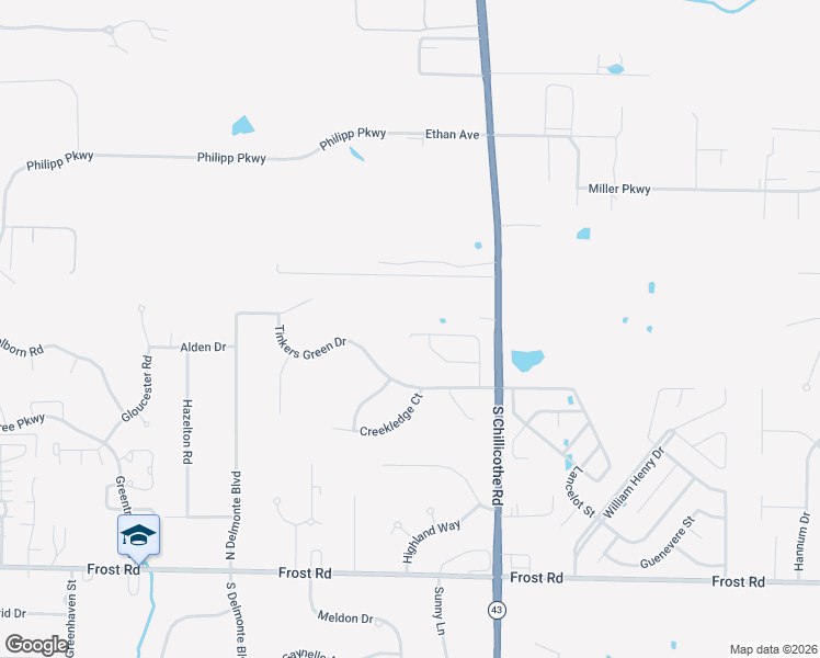 map of restaurants, bars, coffee shops, grocery stores, and more near 1213 Tinkers Green Drive in Streetsboro