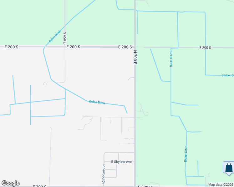 map of restaurants, bars, coffee shops, grocery stores, and more near 2351 South 700 East in Knox
