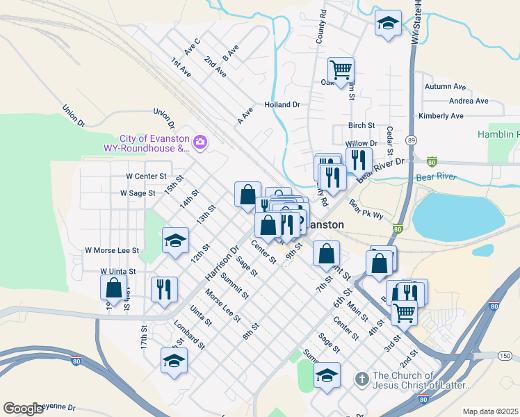 Evanston WY Walk Score