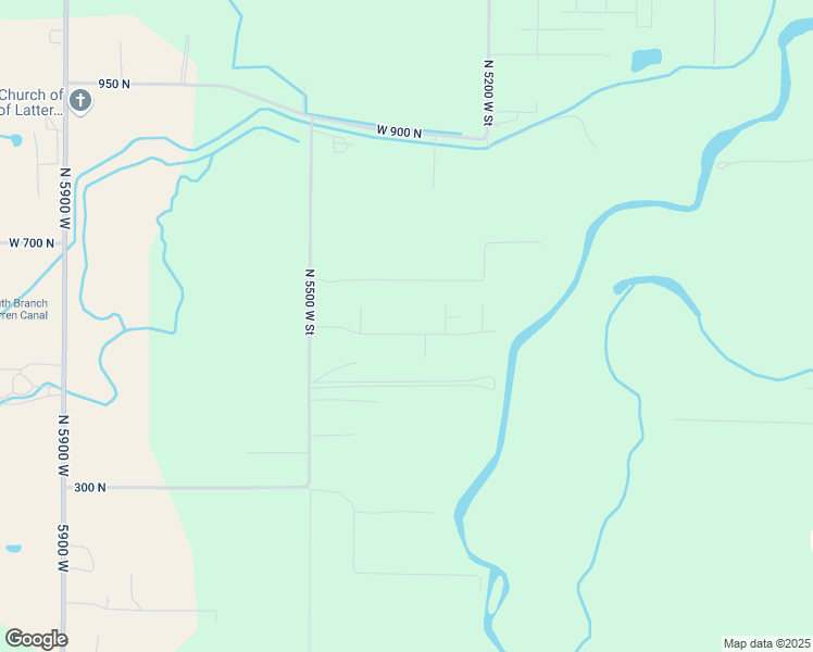 map of restaurants, bars, coffee shops, grocery stores, and more near 5376 West 560 North Street in Harrisville