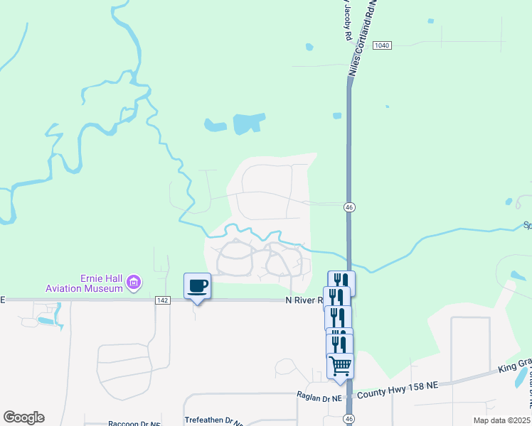 map of restaurants, bars, coffee shops, grocery stores, and more near 336 Sanctuary Drive in Cortland
