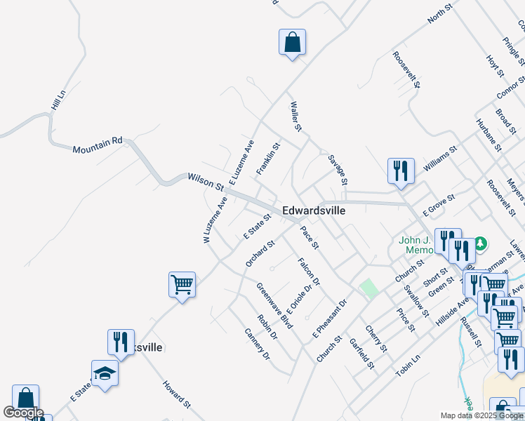 map of restaurants, bars, coffee shops, grocery stores, and more near 53 Wilson Street in Kingston
