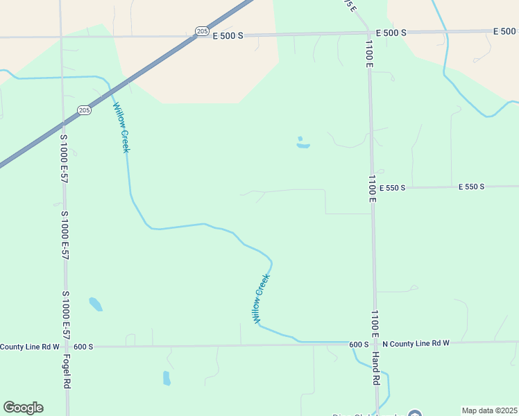 map of restaurants, bars, coffee shops, grocery stores, and more near 5530 South 1100 East in Huntertown