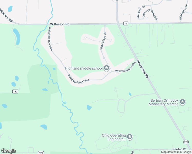 map of restaurants, bars, coffee shops, grocery stores, and more near 375 Wakefield Run Boulevard in Hinckley