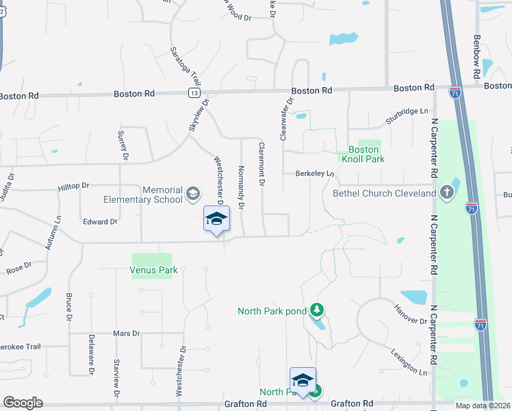 map of restaurants, bars, coffee shops, grocery stores, and more near 180 Claremont Drive in Brunswick