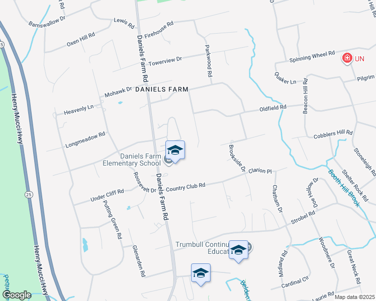 map of restaurants, bars, coffee shops, grocery stores, and more near 48 Chalon Road in Trumbull