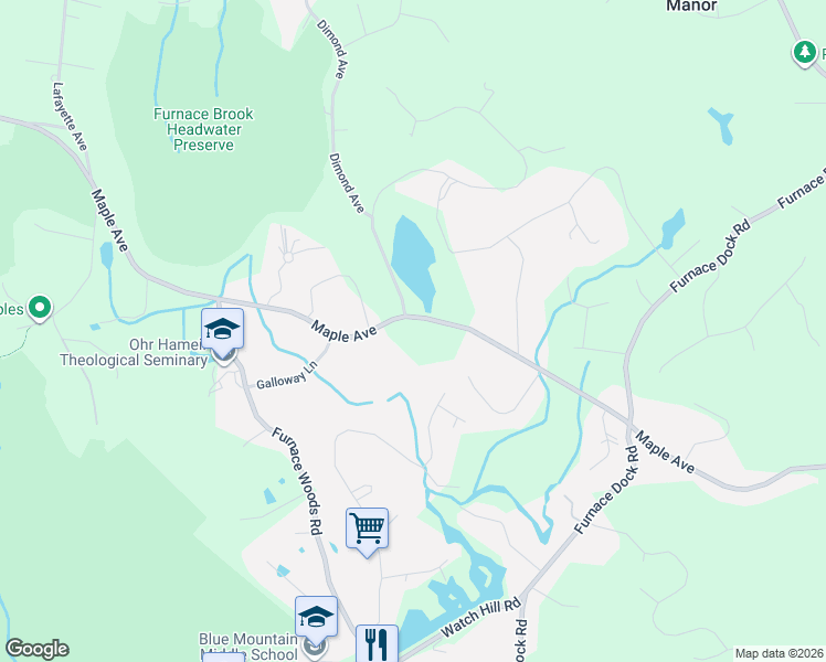 map of restaurants, bars, coffee shops, grocery stores, and more near 1 Hill and Dale Road in Cortlandt