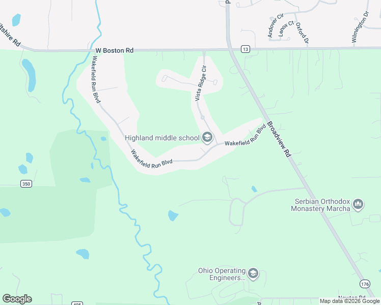 map of restaurants, bars, coffee shops, grocery stores, and more near 375 Wakefield Run Boulevard in Hinckley