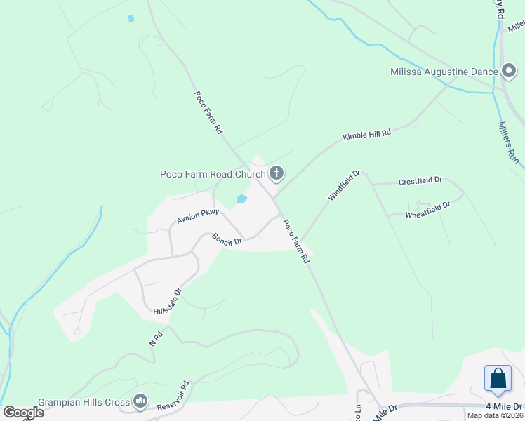 map of restaurants, bars, coffee shops, grocery stores, and more near 1999 Poco Farm Road in Williamsport