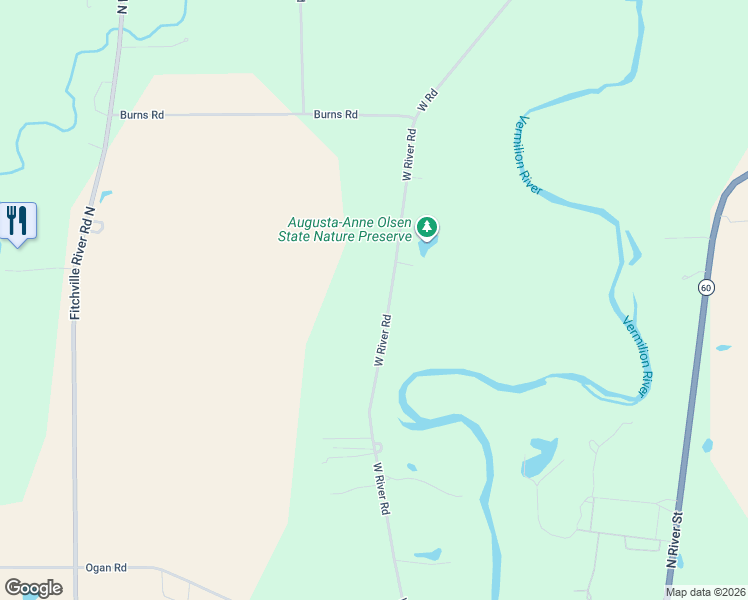 map of restaurants, bars, coffee shops, grocery stores, and more near 4883 West River Road in Wakeman