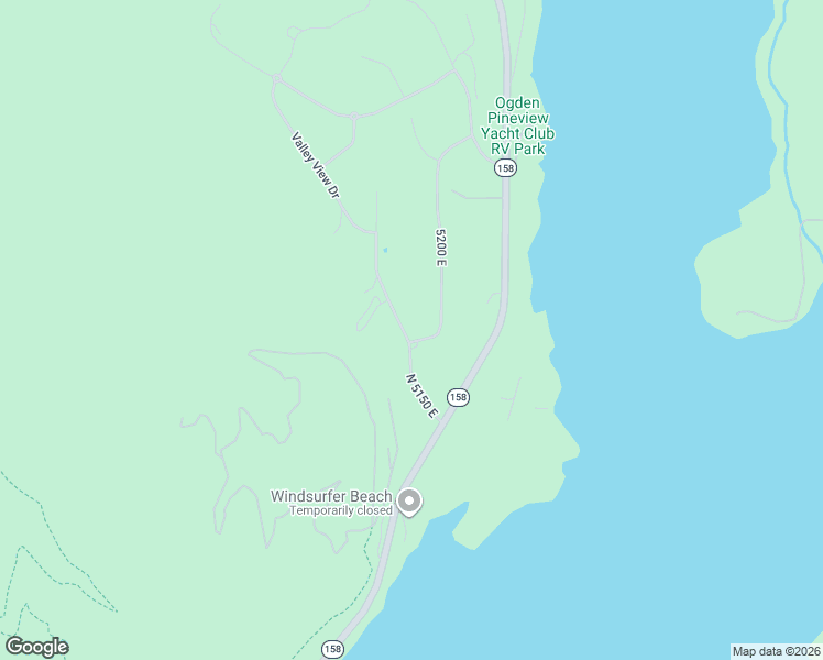 map of restaurants, bars, coffee shops, grocery stores, and more near 652 North 5150 East in Eden