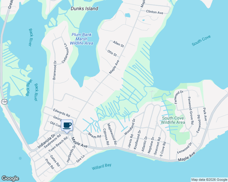 map of restaurants, bars, coffee shops, grocery stores, and more near 99 Cambridge Court East in Old Saybrook