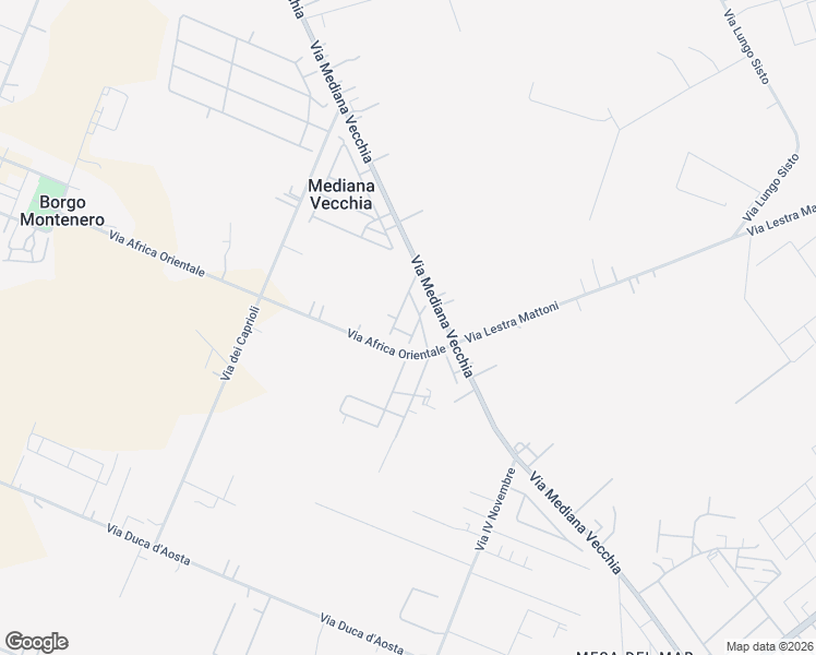 map of restaurants, bars, coffee shops, grocery stores, and more near 53 Via Mediana Vecchia in Mediana Vecchia