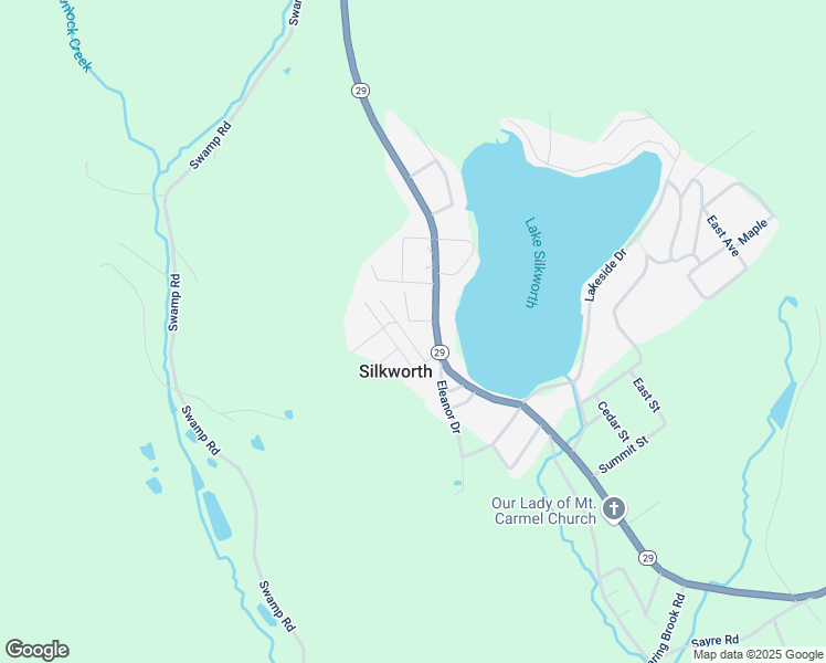 map of restaurants, bars, coffee shops, grocery stores, and more near Pearl St in Hunlock Creek