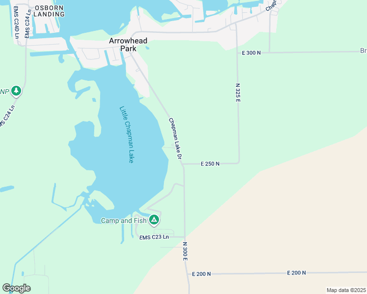 map of restaurants, bars, coffee shops, grocery stores, and more near 2102 Chapman Lake Drive in Warsaw