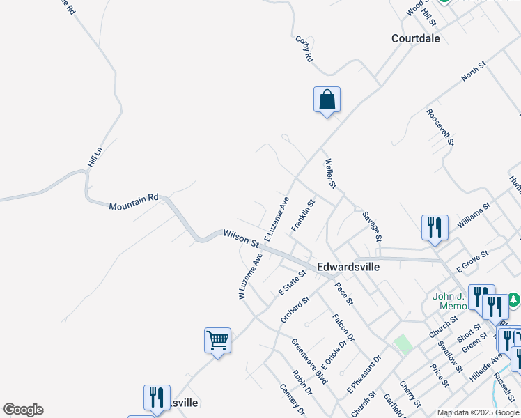 map of restaurants, bars, coffee shops, grocery stores, and more near 5 Lynn Street in Kingston