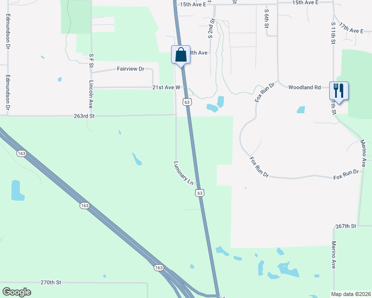 map of restaurants, bars, coffee shops, grocery stores, and more near 2639 Highway 63 in Oskaloosa