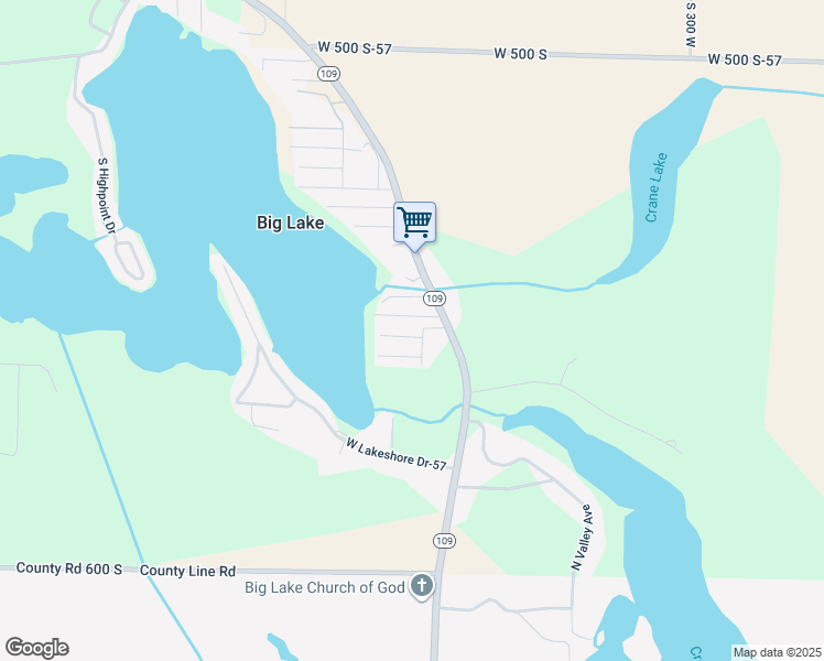map of restaurants, bars, coffee shops, grocery stores, and more near 3534 West Lakeway Drive-57 in Albion