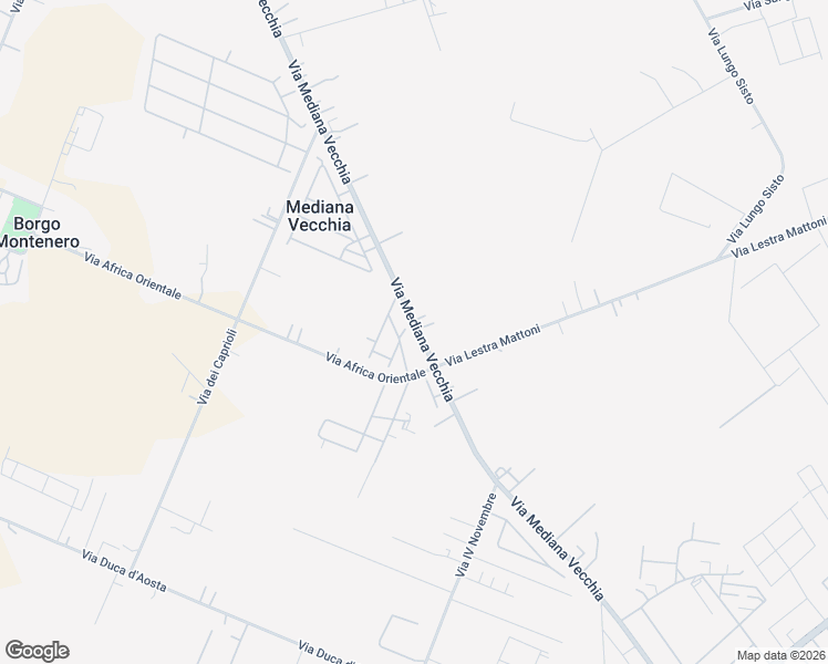 map of restaurants, bars, coffee shops, grocery stores, and more near 53 Via Mediana Vecchia in Mediana Vecchia