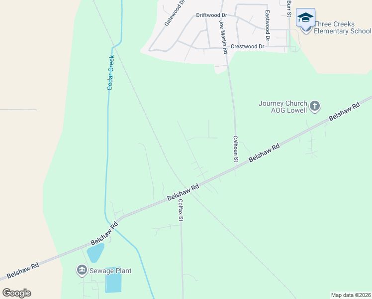 map of restaurants, bars, coffee shops, grocery stores, and more near 19060 King Place in Lowell