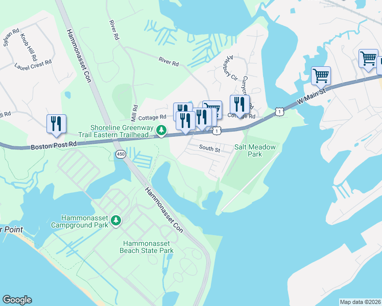 map of restaurants, bars, coffee shops, grocery stores, and more near 63 Dudley Lane in Madison