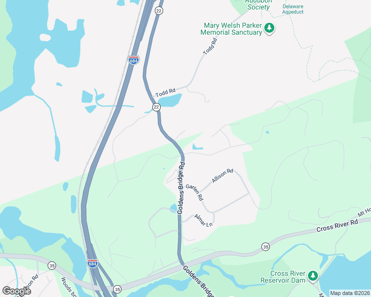map of restaurants, bars, coffee shops, grocery stores, and more near 5 Cedar Road in Katonah