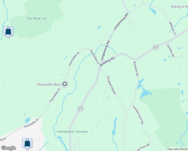 map of restaurants, bars, coffee shops, grocery stores, and more near 185 Redding Road in Redding