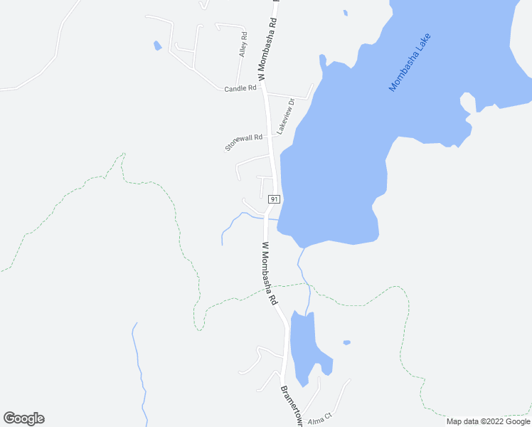 map of restaurants, bars, coffee shops, grocery stores, and more near 65 West Mombasha Road in Monroe