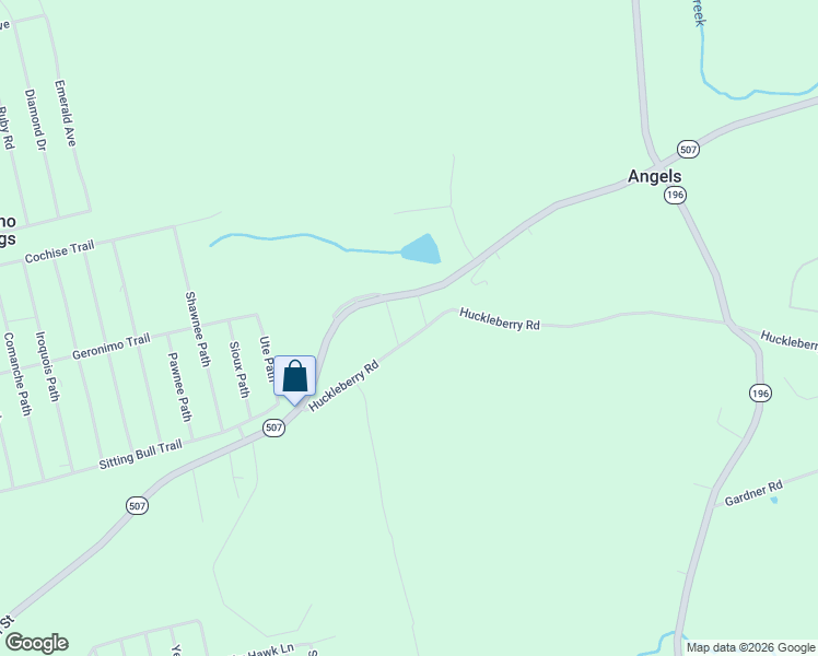 map of restaurants, bars, coffee shops, grocery stores, and more near 55 Huckleberry Road in South Sterling