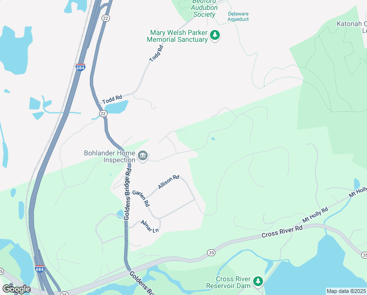 map of restaurants, bars, coffee shops, grocery stores, and more near 1 Samuel Purdy Lane in Katonah