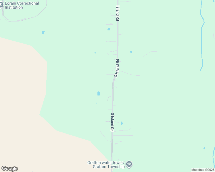 map of restaurants, bars, coffee shops, grocery stores, and more near 14544 South Island Road in Columbia Station