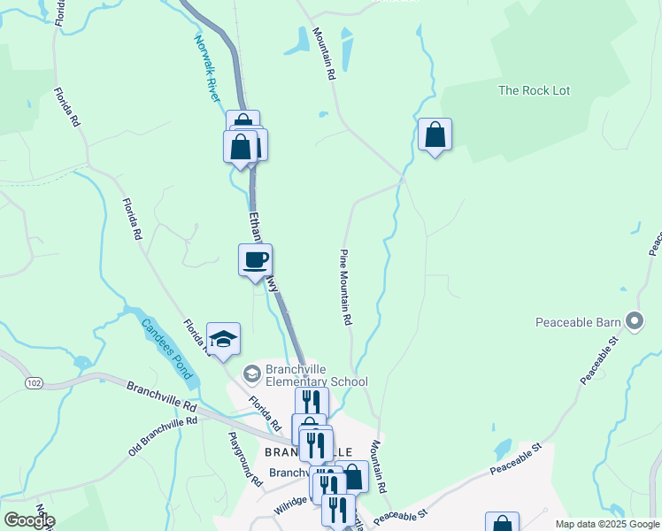 map of restaurants, bars, coffee shops, grocery stores, and more near 41 Pine Mountain Road in Redding