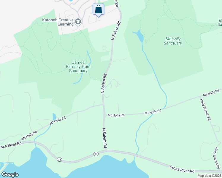 map of restaurants, bars, coffee shops, grocery stores, and more near 101 North Salem Road in Katonah