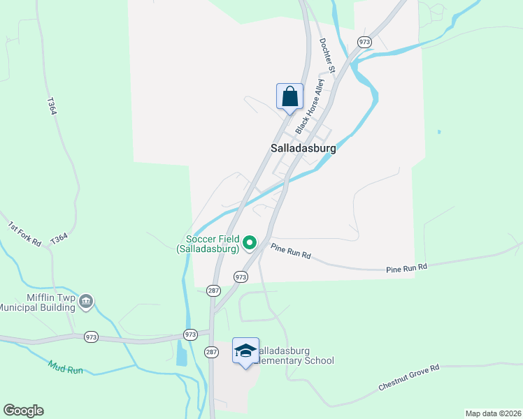 map of restaurants, bars, coffee shops, grocery stores, and more near 3928 Route 287 Highway in Salladasburg