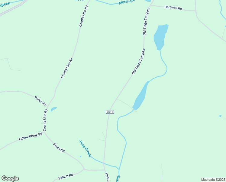 map of restaurants, bars, coffee shops, grocery stores, and more near Old Tioga Turnpike in Benton