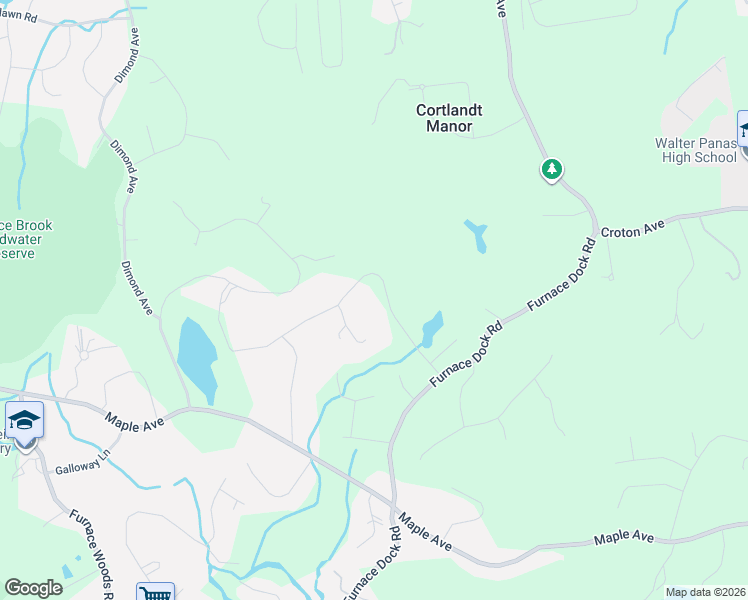 map of restaurants, bars, coffee shops, grocery stores, and more near 15 Cross Road in Cortlandt Manor